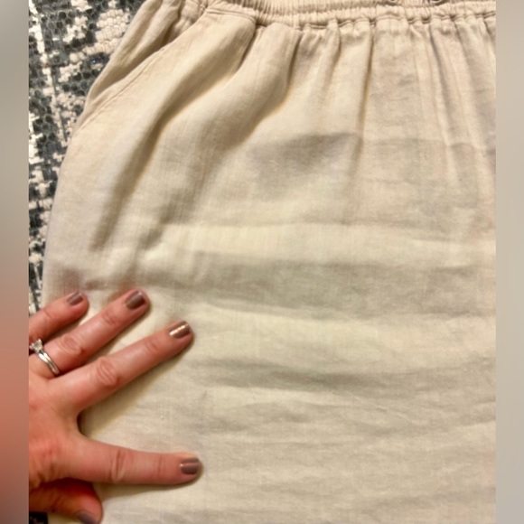 Vince Linen Blend Drawstring Waist Dress - Picture 11 of 11